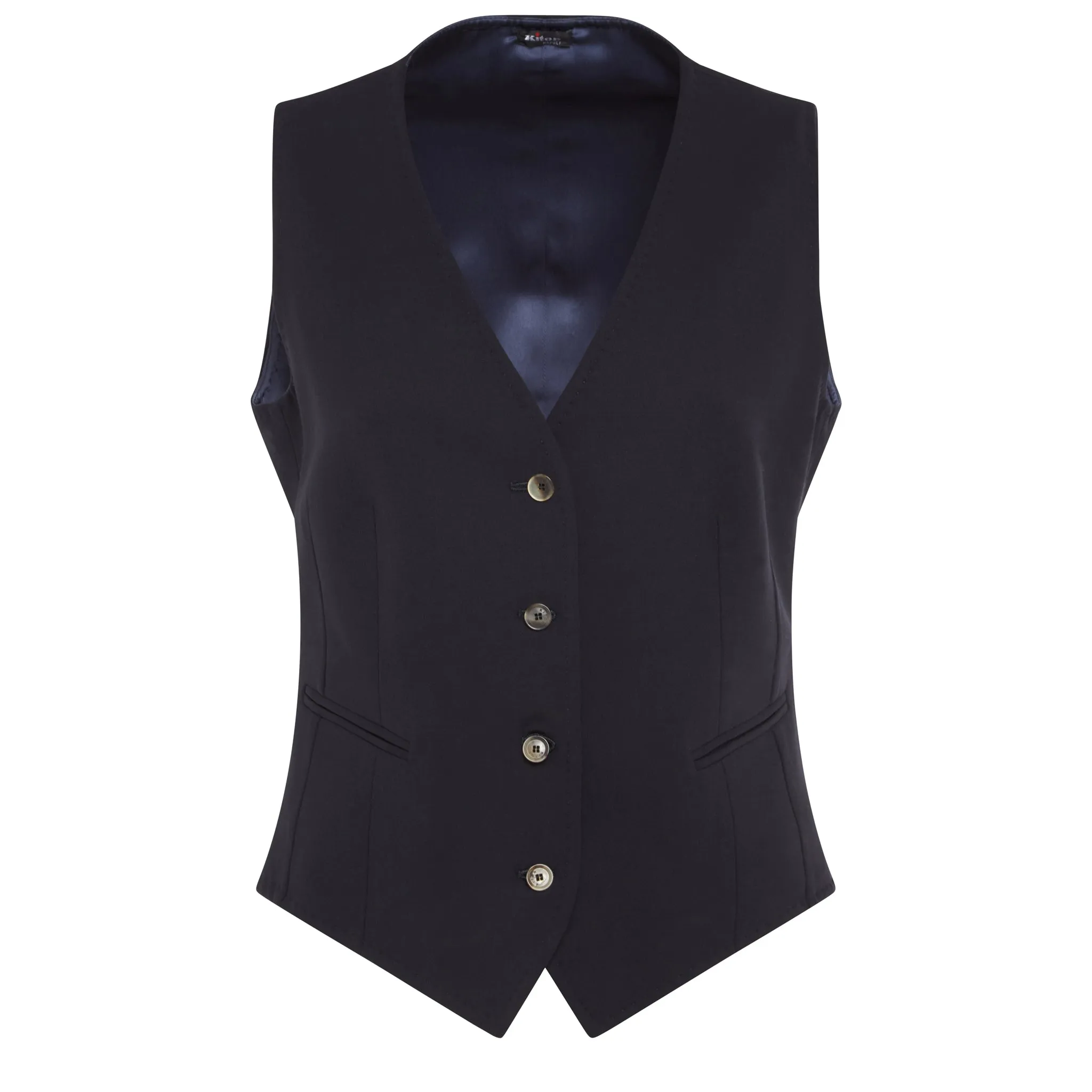 KITON  Gilet in lana blu